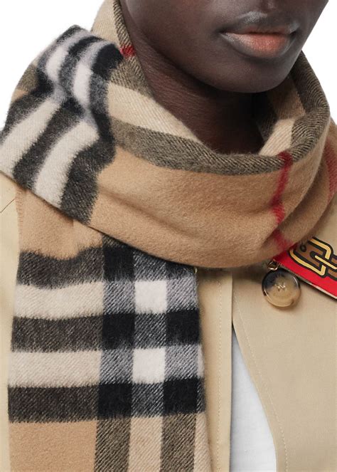 burberry color check square scarf|burberry giant check cashmere scarf.